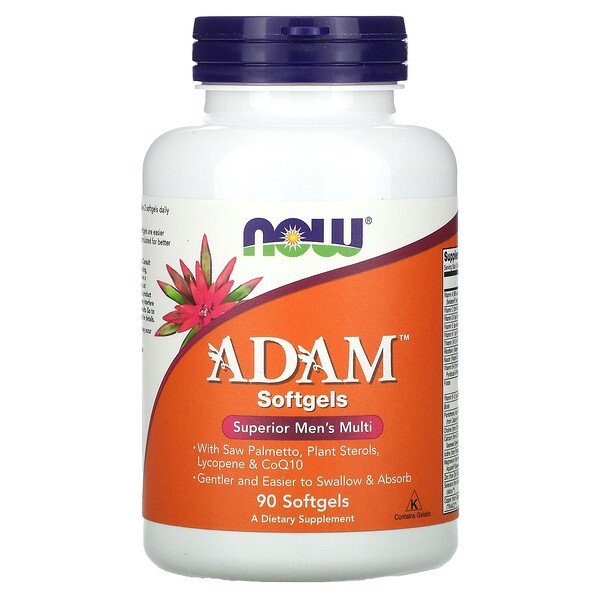 ADAM, Superior Men's Multi, 90 мягких капсул NOW Foods