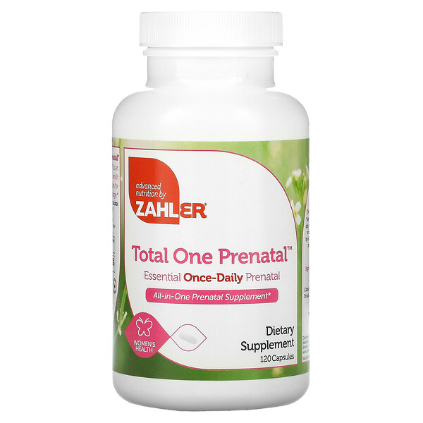 Total One Prenatal, 120 капсул Zahler