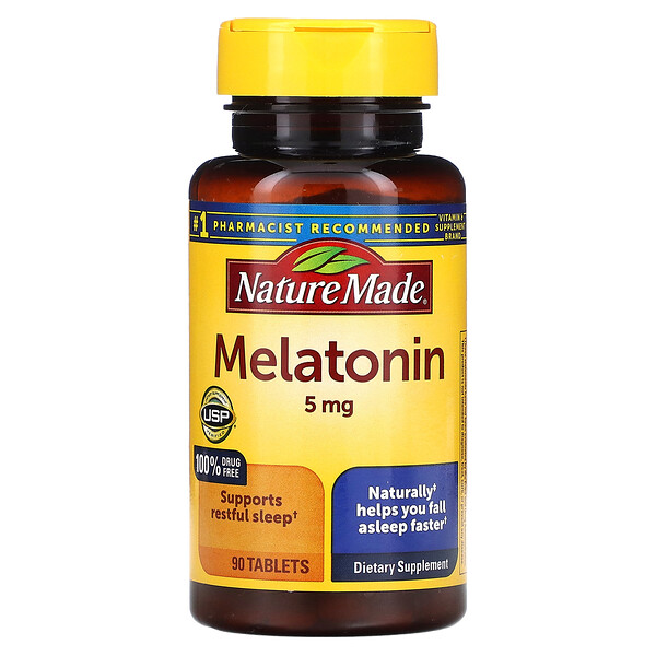 Мелатонин - 5 мг - 90 таблеток - Nature Made Nature Made