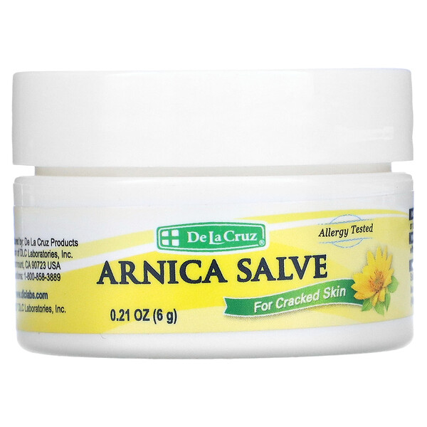 Arnica Salve для потрескавшейся кожи, 0,21 унции (6 г) De La Cruz