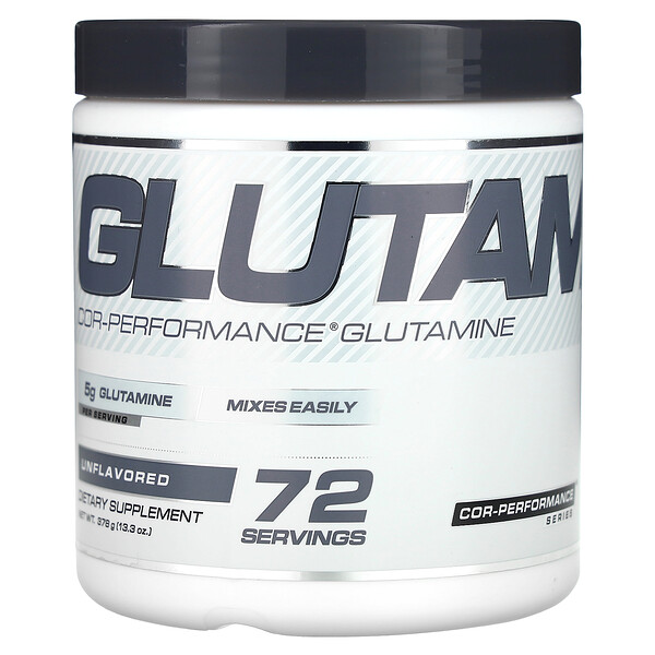 Glutam, Cor-Performance Glutamine, без вкуса, 13,3 унции (378 г) Cellucor