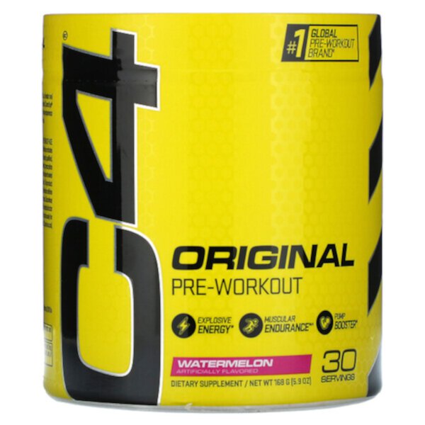 C4 Original, Pre-Workout, Watermelon, 5.9 oz (Унции) (168 g) Cellucor