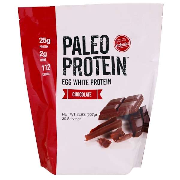 Paleo Protein, Egg White Protein, Chocolate, 2 lbs (907 g) Julian Bakery