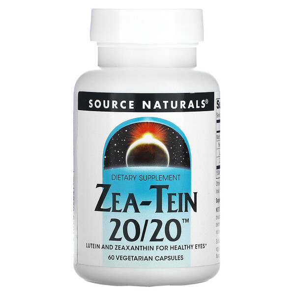 Zea-Tein 20/20, 60 вегетарианских капсул Source Naturals