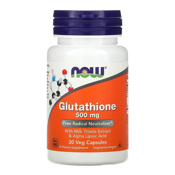 L-Глутатион, 500 мг, 30 растительных капсул - NOW Foods NOW Foods