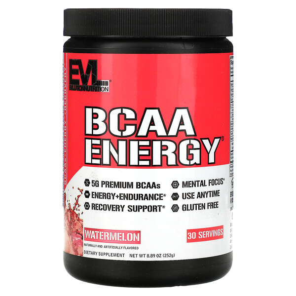 BCAA ENERGY, Арбуз, 8,89 унции (252 г) EVLution Nutrition