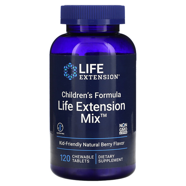 Children's Formula, Life Extension Mix, натуральные ягоды, 120 жевательных таблеток Life Extension