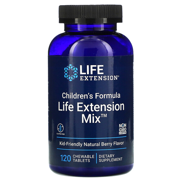 Children's Formula, Life Extension Mix, натуральные ягоды, 120 жевательных таблеток Life Extension