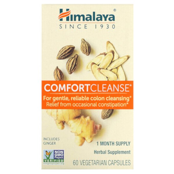 Comfort Cleanse, 60 вегетарианских капсул Himalaya