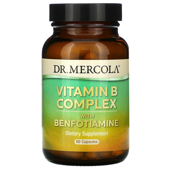 Комплекс витаминов группы В с бенфотиамином, 60 капсул Dr. Mercola