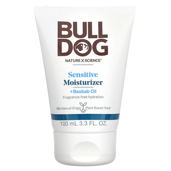 Увлажняющее средство для чувствительной кожи, 3,3 жидких унции (100 мл) Bulldog Skincare For Men