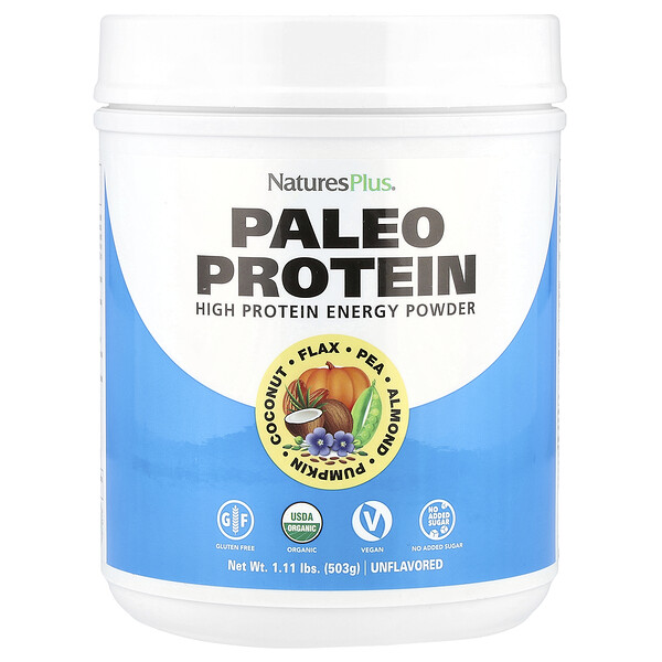 Порошок белка Paleo, 20 г белка, органический, 503 г NaturesPlus