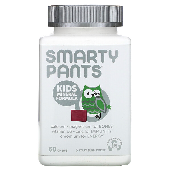 Детская минеральная формула, Ягодный микс - 60 жевательных таблеток - SmartyPants SmartyPants