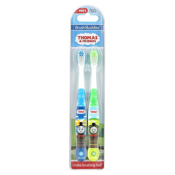 Зубная щетка Thomas & Friends, 2 шт. в упаковке Brush Buddies