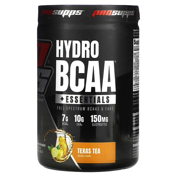 Hydro BCAA + Essentials, техасский чай, 14,18 унции (402 г) ProSupps