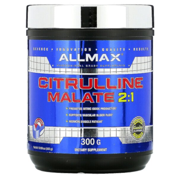 Цитруллин малат, без вкуса, (300 г) ALLMAX Nutrition