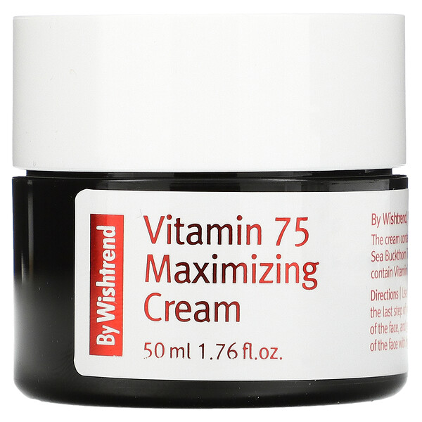 Максимизирующий крем с витамином 75, 1,76 жидких унций (50 мл) By Wishtrend