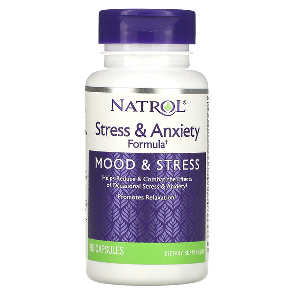Формула стресса и беспокойства, 90 капсул Natrol