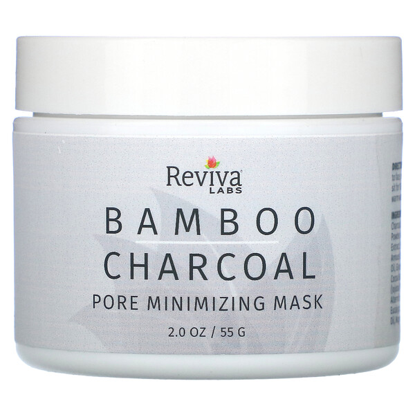 Bamboo Charcoal, косметическая маска, сужающая поры, 2 унции (55 г) Reviva Labs