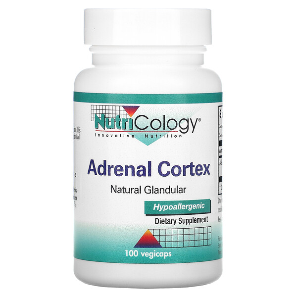 Adrenal Cortex, Натуральные железы, 100 растительных капсул Nutricology