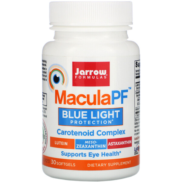 MaculaPF, Защита от синего света, 30 мягких таблеток Jarrow Formulas
