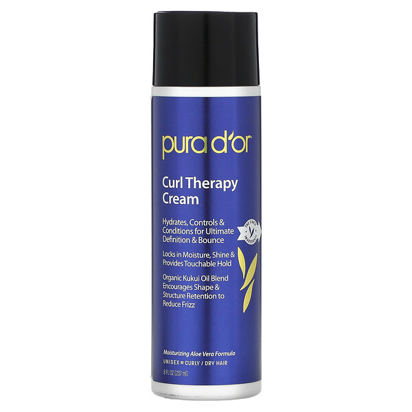 Curl Therapy Cream, 8 жидких унций (237 мл) PURA D'OR