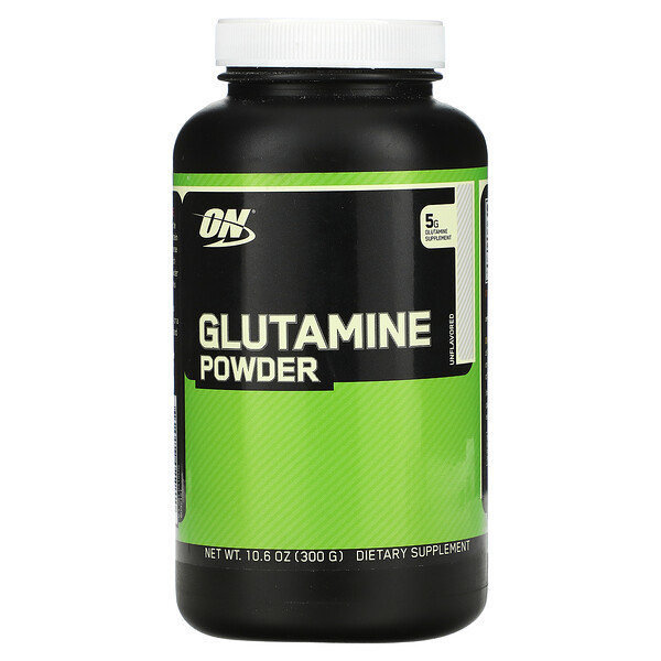 Порошок глютамина, без вкуса, 10,6 унций (300 г) Optimum Nutrition