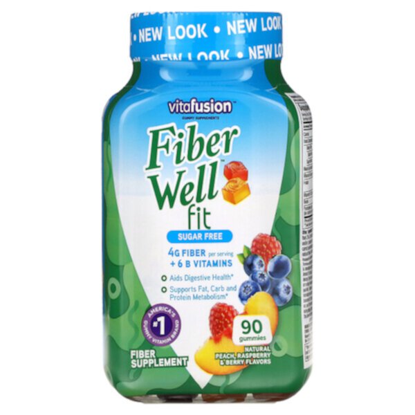 Витамины FiberWell Fit, 90 жевательных таблеток Vitafusion