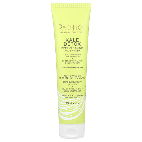 Kale Detox, Deep Cleansing Face Wash, 5 fl oz (Жидкие унции) (147 ml) Pacifica