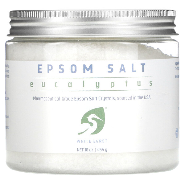 Английская соль, эвкалипт, 16 унций (454 г) White Egret