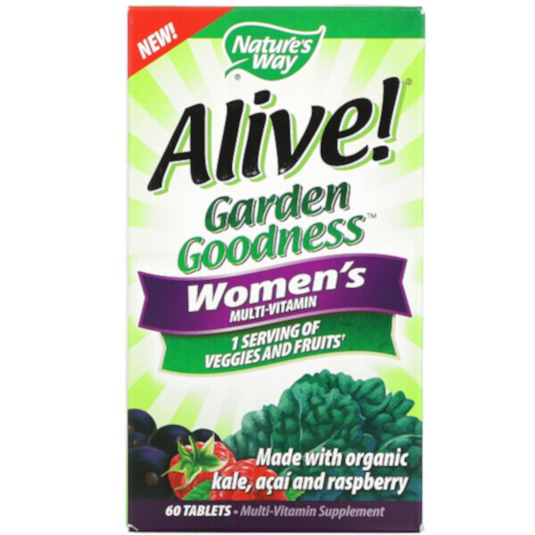 Живой! Garden Goodness, Мультивитамины для женщин, 60 таблеток Nature's Way