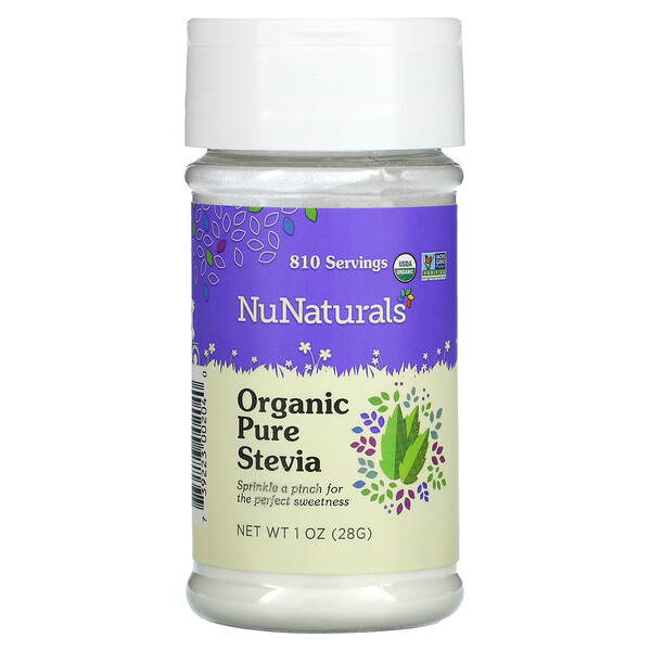 Органическая чистая стевия, 1 унция (28 г) NuNaturals