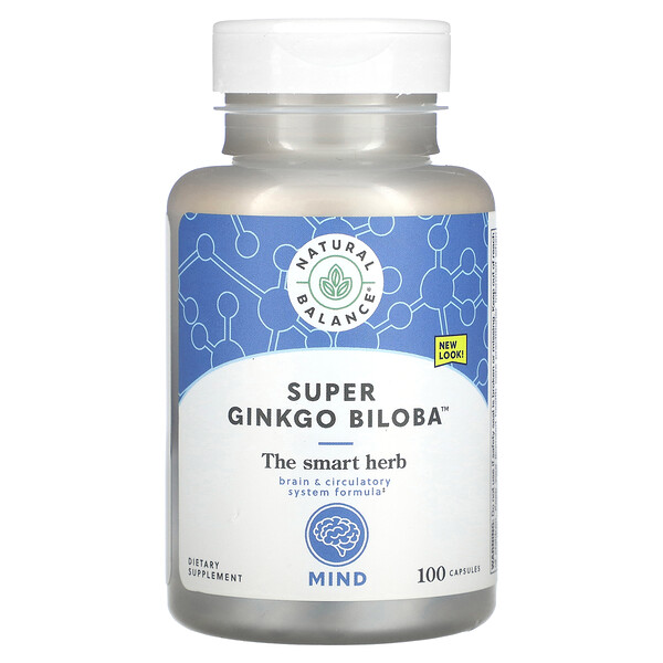 Гинкго Билоба - 60 мг - 100 капсул - Natural Balance Natural Balance