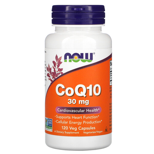 CoQ10 - 30 мг - 120 растительных капсул - NOW Foods NOW Foods