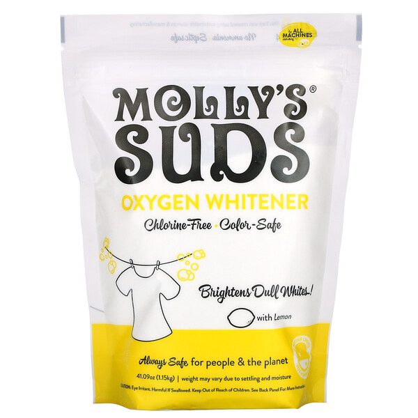 Кислородный отбеливатель с лимоном, 41,09 унции (1,15 кг) Molly's Suds