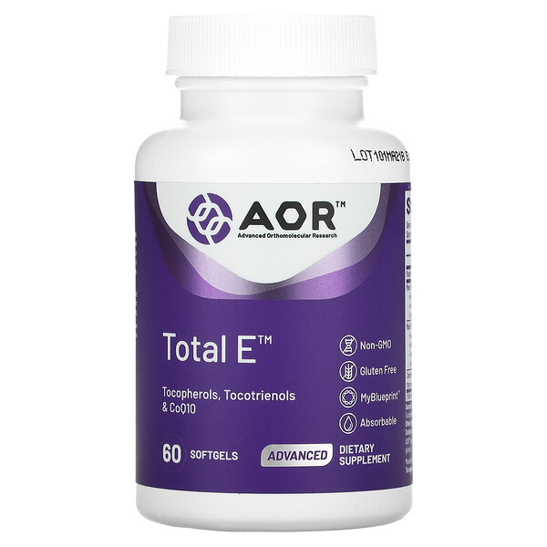 Total E - 60 капсул - Advanced Orthomolecular Research AOR Advanced Orthomolecular Research AOR