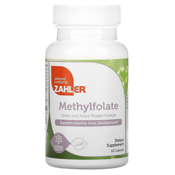 Метилфолат - Витамин B9 - 60 капсул - Zahler Zahler
