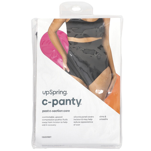 C-Panty, Уход после кесарева сечения, размер S/M, черные, 1 шт. UpSpring