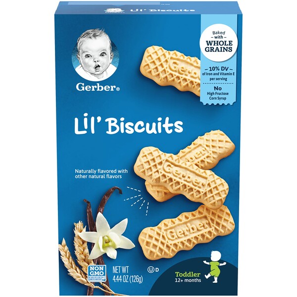 Lil' Biscuits, от 12 месяцев, 4,44 унции (126 г) GERBER