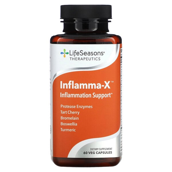 Inflamma-X, Поддержка при Воспалении - 60 растительных капсул - LifeSeasons LifeSeasons