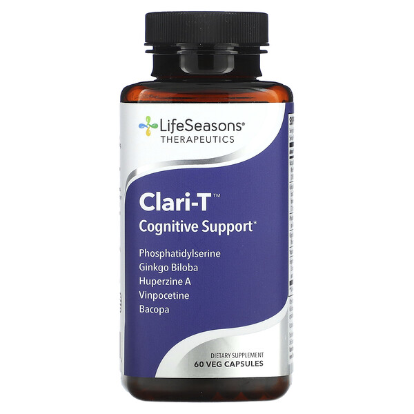 Clari-T Поддержка памяти и концентрации внимания - 60 растительных капсул - LifeSeasons LifeSeasons