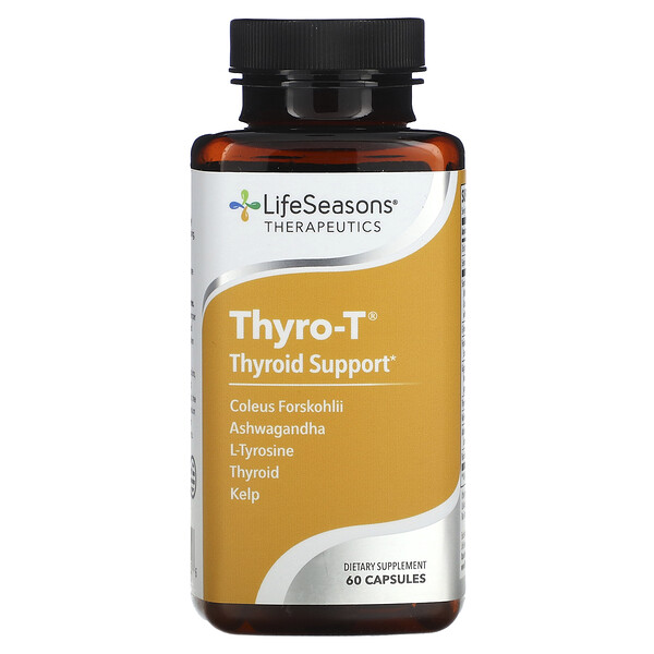 Thyro-T, Поддержка Щитовидной Железы, 60 Капсул - LifeSeasons LifeSeasons