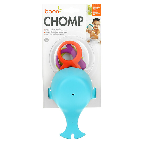 Chomp, Игрушка для купания Hungry Whale, от 12 месяцев, 1 игрушка Boon