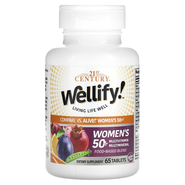Wellify! Мультивитамин + Минералы для Женщин 50+ - 65 таблеток - 21st Century 21st Century