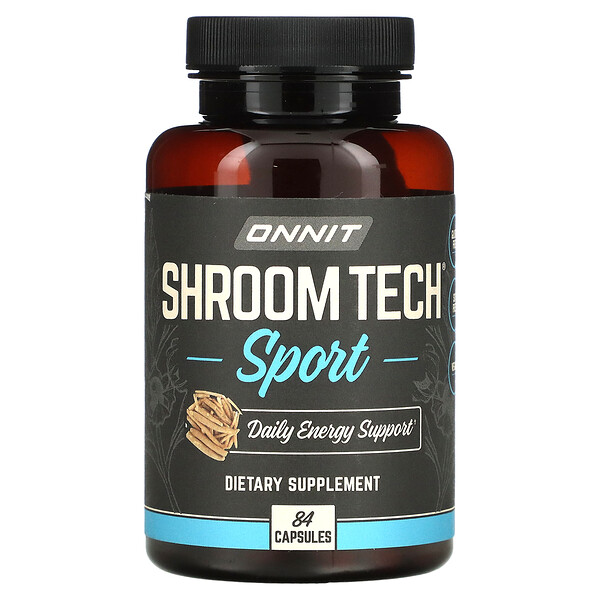 Shroom Tech Sport, энергия и выносливость, 84 капсулы Onnit