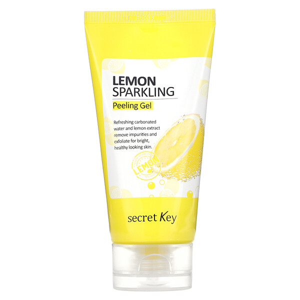 Лимонный газированный пилинг-гель, 4,05 жидких унции (120 мл) Secret Key