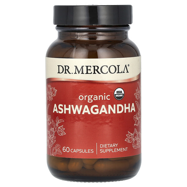 Органическая Ашваганда - 60 капсул - Dr. Mercola Dr. Mercola
