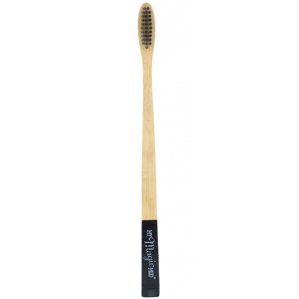 Bamboo Toothbrush, Мягкие щетинки, насыщенные активированным углем, 1 зубная щетка My Magic Mud