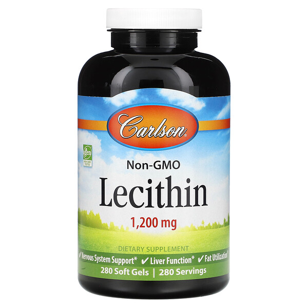 Лецитин - 1200 мг - 280 мягких капсул - Carlson Carlson
