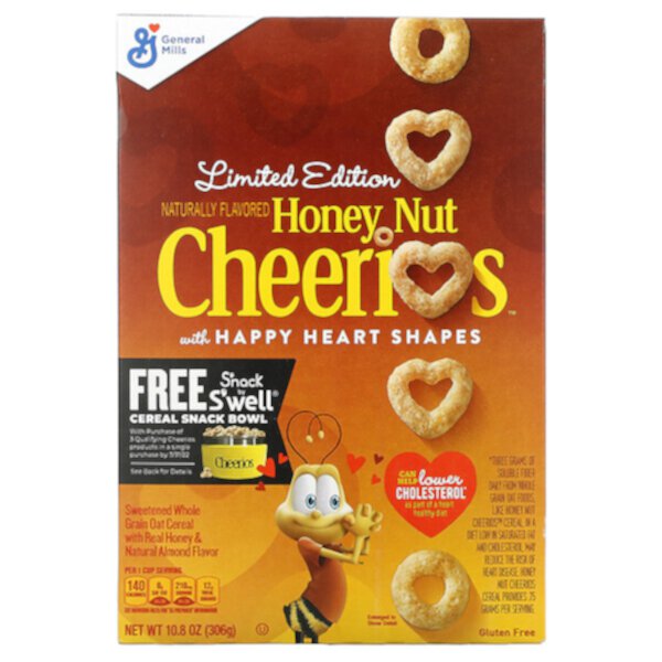 Honey Nut Cheerios, 10,8 унций (306 г) General Mills